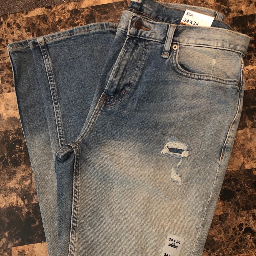 Slim faded ripped 34x34 Jeans